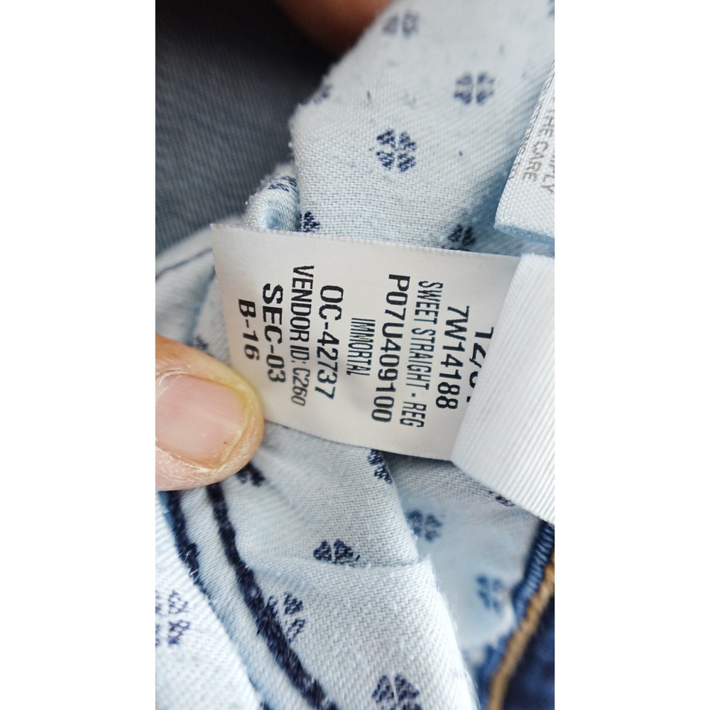 Lucky Brand Jeans Womens 12/31 orta premium Blue Slim Denim Pants Dark Wash Y2K - Picture 9 of 16
